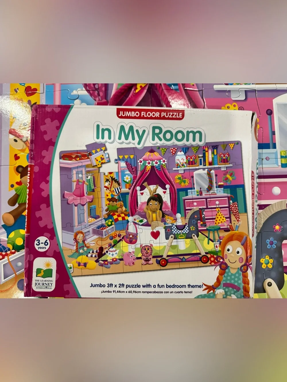 PRICE IS FIRM- Kids Pink Princess Playroom Puzzle Toy
